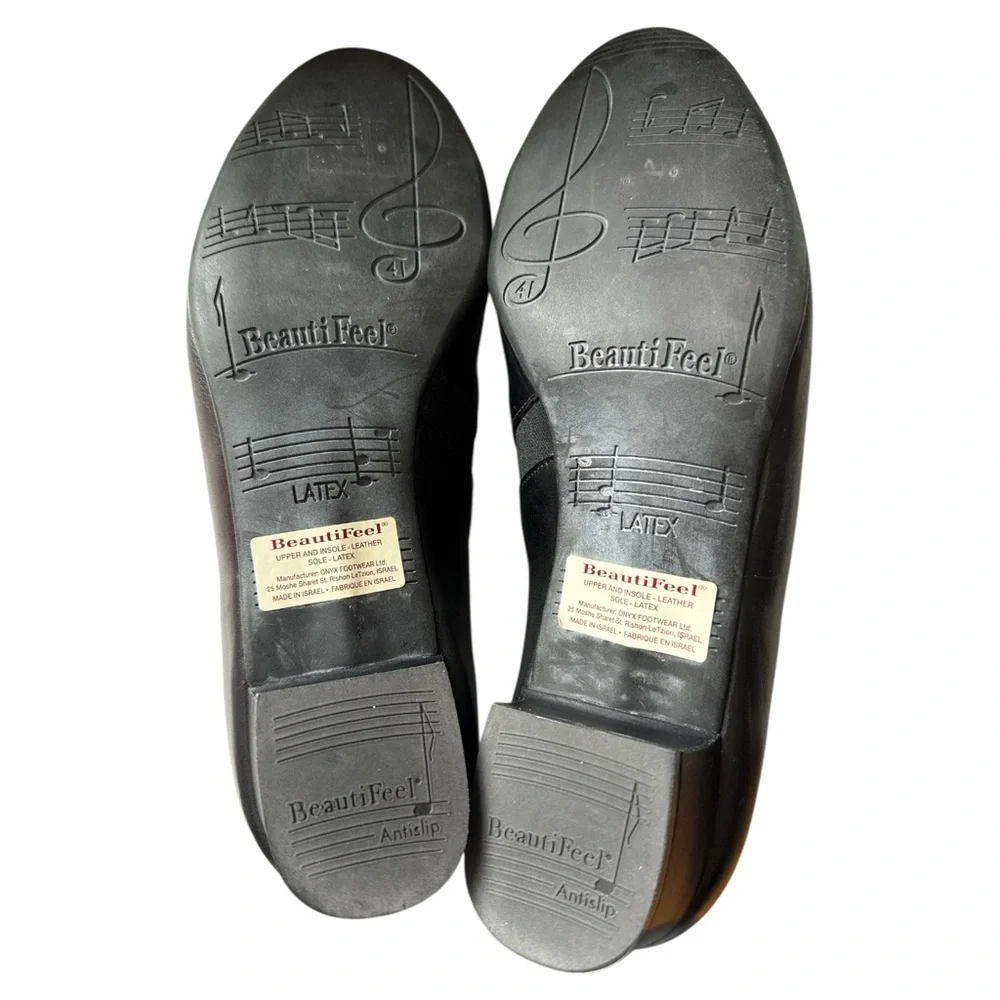BeautiFeel Women’s‎ Leather Ashley Pumps Block Heels Curvy Seaming EU 41 US 10.5